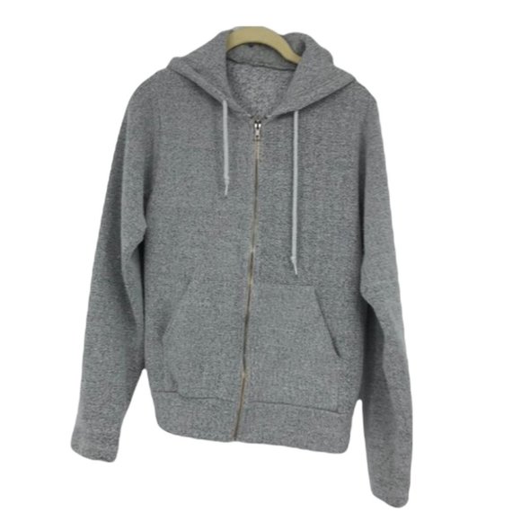 Hoodie heathered grey lightweight full zip hoodie - Picture 1 of 14